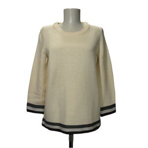 J CREW Sz S 100% Wool Sweater "Triple Tipped"‎